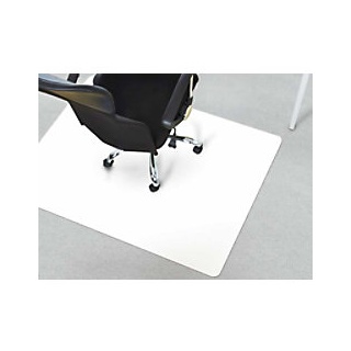 Bodenschutzmatte Floordirekt Pro Bürostuhl Semi-Transparent Polypropylen 750 x 1200 mm