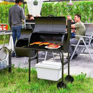 Outsunny Holzkohlegrill schwarz