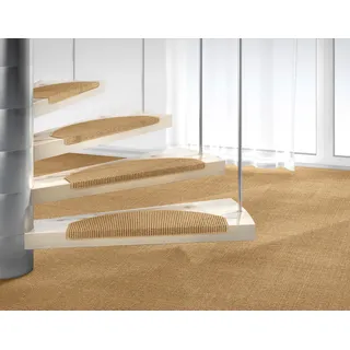 Stufenmatte DEKOWE "Mara S2" Teppiche Gr. B/L: 25 cm x 65 cm, 5 mm, 15 St., beige (natur) Stufenmatten 100% Sisal, große Farbauswahl, selbstklebend, auch als Set 15 Stück