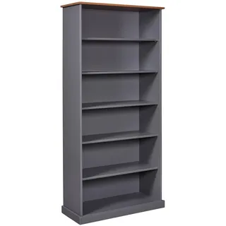 Interlink Bücherregal 90 x 38,1 x 190 cm Grau