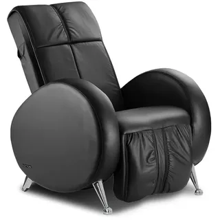 Massagesessel Relaxsessel KEYTON RETRO Leder | schwarz