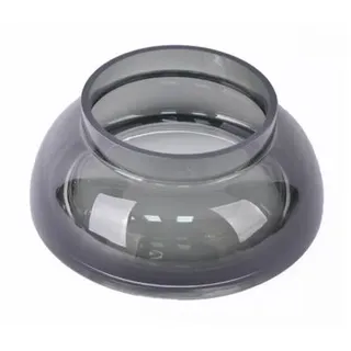 Glasschale 26 cm in Anthrazit – Dekovase für moderne Wohnakzente