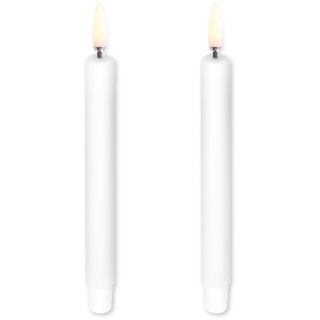 Uyuni - LED taper candle / 2-pack - Nordic white - 1,3x13,8 cm (UL-TA-NWW-01312-2)