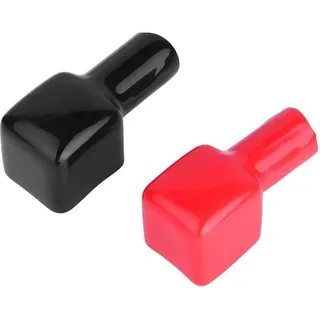 Yosoo Batteriepolabdeckung, Rot Schwarz | Plus Minus Klemme Schutz, 192681 192682, 45mm
