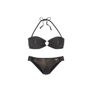 LASCANA Bandeau-Bikini Damen schwarz Gr.34 Cup C/D