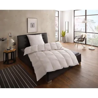 Fjödur Gänsedaunenbettdecke FJÖDUR "Franzisk, Bettdecken für Sommer oder Winter, Decke", weiß, B:135cm L:200cm, Bezug: 100% Baumwolle. Füllung: 100% Gänsedaunen, Bettdecken, Bettdecke 135x200, allergiker geeignet (für Hausstauballergiker)