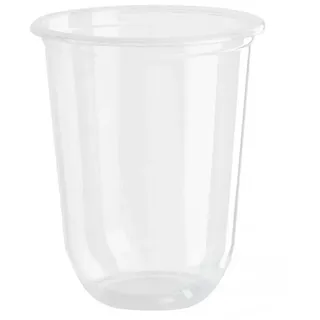 cwpack 400x  rPET U Form Clear Cup, Bubble tea Smoothie Becher 350ml (12oz), Ø 95mm