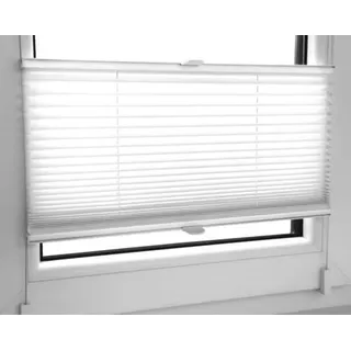KS Handel 24 PLISSEE FALTROLLO 90x120 cm Weiss INKL. KLEMMTRÄGER Jalousie - MEGA Auswahl IM Shop - 80 Breiten - 12 Farben