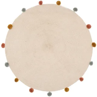 Atmosphera for Kids ARLEKIN Kinderteppich 90 x 90 cm Beige