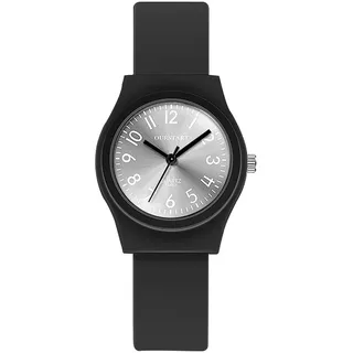 JewelryWe Kinderuhr Armbanduhr Junge Mädchen Mode Analog Quarz Uhr mit Weich Silikon Armband