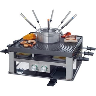 Solis Combi-Grill 3 in 1, Racletteofen, Silber