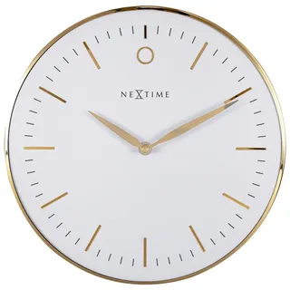 Nextime Glamour Small 30,0 cm 3256WI weiß/gold