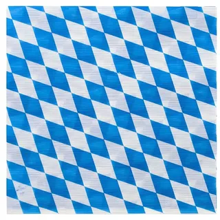 Papstar Servietten, 1-lagig 1/4-Falz 33 cm x 33 cm "Bayrisch Blau"