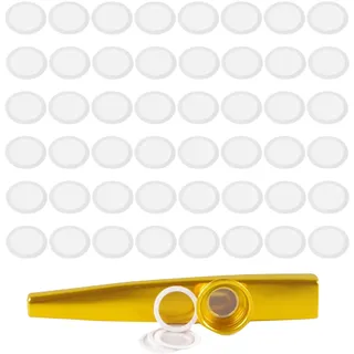 100 Stück Kazoo Membran Ersatz,Kazoo Flötenmembranen,Kazoo Membran,Kazoo Flötenmembran,Ersatzmembran für Kazoo,Kazoo Flöten Membran,Kazoo Mundmembranen,Kazoo Zubehör