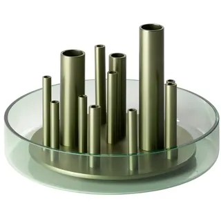 Fritz Hansen - Ikeru Vase Low, Forest green