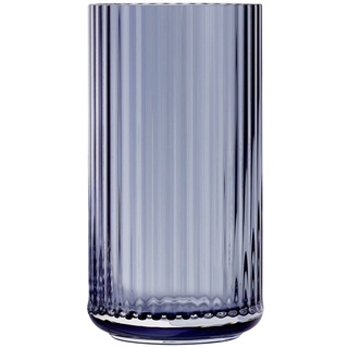 Lyngby Porcelæn - Glasvase H 20 cm, midnight blue