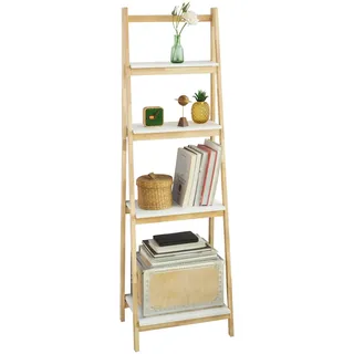 SoBuy Leiterregal 42 x 34 x 140 cm Natur