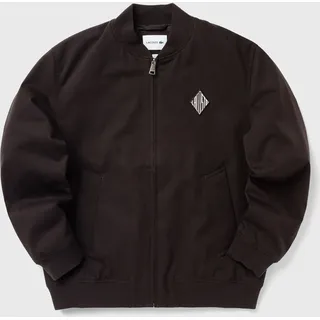 Retro Badge Water-Repellent Bomber Jacket - brown - XL