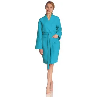 VOSSEN Bademantel Rom turquoise S