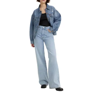 Levi's Ribcage Jeans mit weitem Bein in Hellblau-W27 / L34