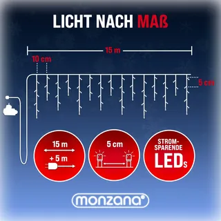 monzana Lichterkette 600 LED 20m