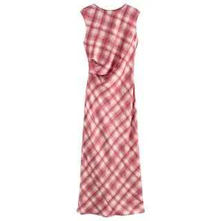 Next Midikleid Midikleid mit Neckholder und Ballonsaum, Kurzgröße (1-tlg) beige 16 (GB: 4 Petite)