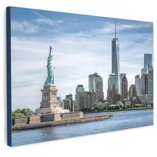 onlywow Leinwand Bilder Freiheitsstatue | Gr.: 120 x 80 cm