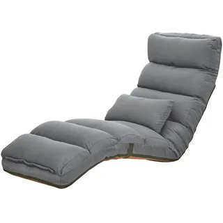 Hti-Living Liegesessel Maribel Polyester 1 x 1 x 1 cm Grau