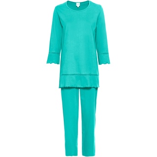 Baumwoll-Pyjama, smaragd, 36/38