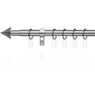 Lichtblick Gardinenstange Kegel, 20 mm, ausziehbar, 1 läufig 130 - 240 cm