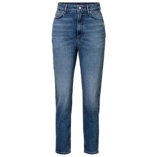 BOSS ORANGE High-waist-Jeans Ruth High Rise Hochbund High Waist Premium Denim Jeans mit Leder-Badge blau