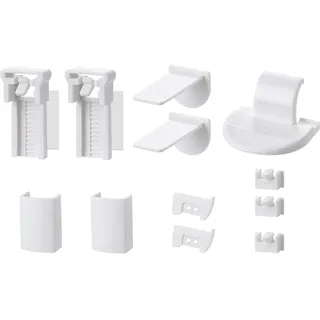 Plissee Ersatzteile Set Klemmträger Zubehör:2 Kit 12 Stück Plissee Klemmträger Zubehör Klemmfix Halterung