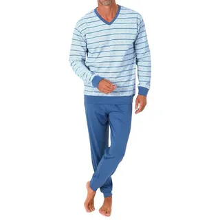 normann Pyjama Streifen Blau 58