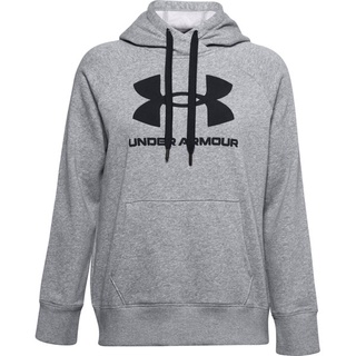 Under Armour Rival Fleece Logo Hoodie - Kapuzenpullover - Damen, Grey/Black, L