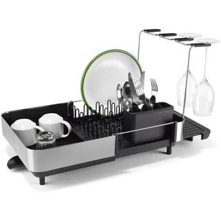 Joseph Joseph Extend Steel Plus Abtropfständer 34 x 40 x 3 cm Silber