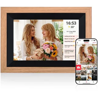 Rollei Smart Frame WiFi 105 Wooden Braun