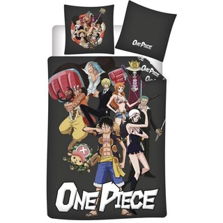 Bettwäsche Anime One Piece Ruffy Bettwäsche 2tlg Set, One Piece Anime, Mikrofaser, 2 teilig, Deckenbezug: 135-140x200 cm Kissenbezug: 63x63 cm bunt