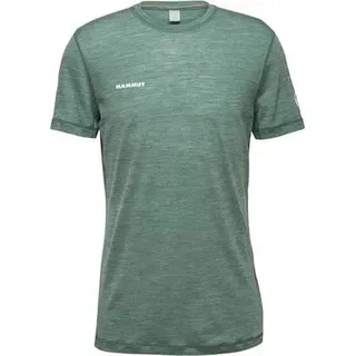 MAMMUT Herren Shirt Tree Wool FL T-Shirt Men, Größe XXL in Grün dark jade melange