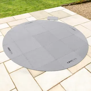 CosySpa Whirlpool Bodenschutz – Bodenmatte für Whirlpools aus Schaumstoff | Runde Bodenplane | Schaumstoffmatte für Whirlpool oder Pool | Whirlpool-Zubehör (6 mm Dicke)