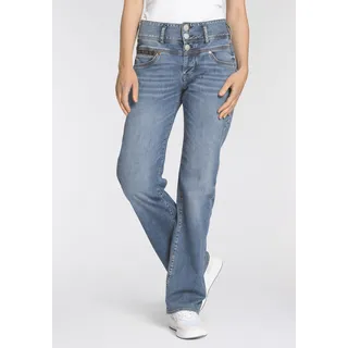 Straight-Jeans HERRLICHER "RAYA NEW STRAIGHT" Gr. 31, Länge 34, blau (blue) Damen Jeans Gerade
