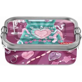 Step by Step Edelstahl-Lunchbox Glitter Heart Hazle