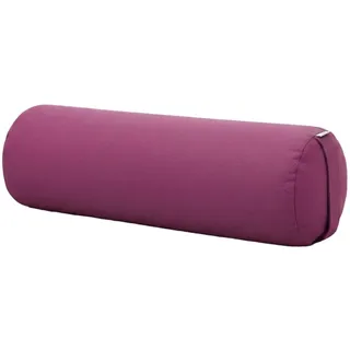 Yogistar Yogakissen Yoga-Bolster yin - rund - Samtosha - organic cotton, Hochwertiges Yoga-Bolster aus nachhaltigen Materialien weiß