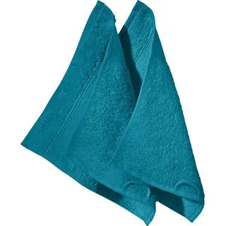 Erwin Müller Seiftuch Karlsruhe 2er- Pack 100% Baumwolle Petrol Größe 30x30 cm - extrem saugstark, leicht, flauschig weich, hautschmeichelnd (weitere Farben)