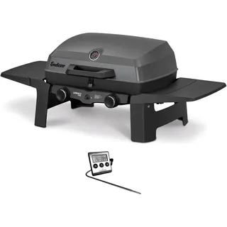 Enders® Gasgrill Urban II Pro Tischgrill, Campinggrill, Balkongrill & mobiler Grill, 2 Edelstahlbrenner 4,4 kW, Grillfläche 1.568 cm2, klappbar, inkl. Fleischthermometer
