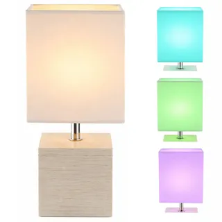 GLOBO RGB LED Tisch Lampe Weiß 2 St.