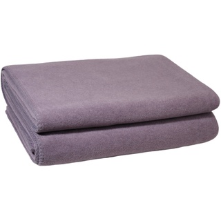 Soft-Fleece-Decke – Polarfleece-Decke mit Häkelstich – flauschige Kuscheldecke – 110x150 cm – 435 misty rose - von ’zoeppritz since 1828’