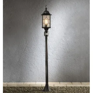 Konstsmide Laterne Aluminium 131,0 cm inkl. Bewegungsmelder schwarz