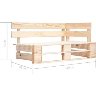 vidaXL Paletten-Lounge-Set 6-tlg. grün