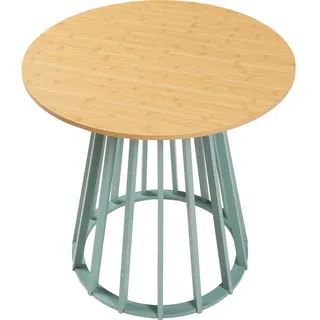[en.casa] Lensuu Ø 80 cm Pastellgrün/Eiche