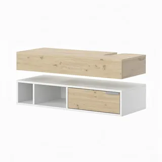 Vicco Waschbeckenunterschrank Henri Weiß, 100 cm mit Schublade